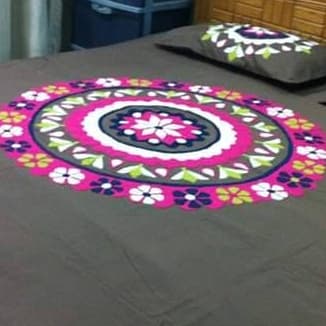 Handmade Applique Bedsheet 031