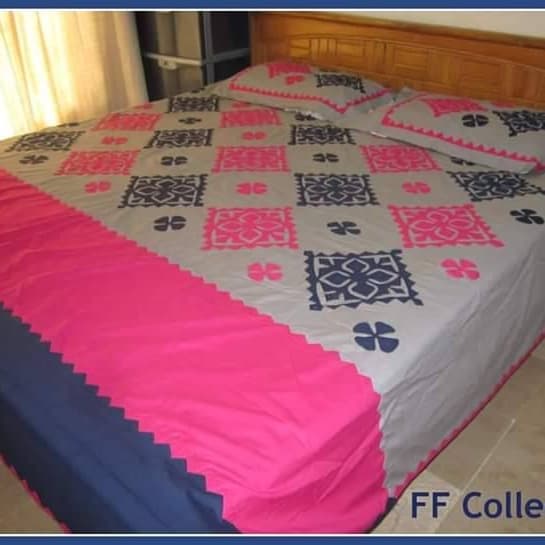 Handmade Applique Bedsheet 033
