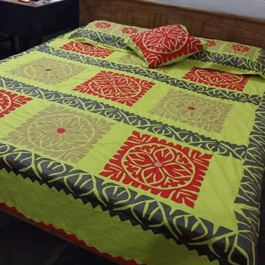 Handmade Applique Bedsheet 034
