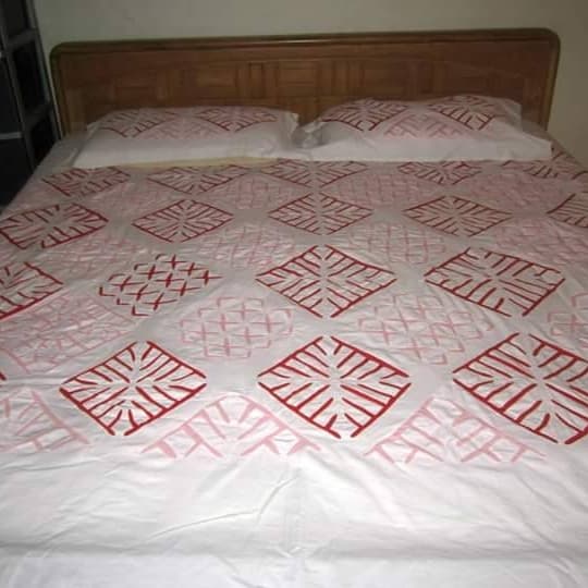Handmade Applique Bedsheet 028