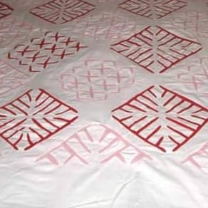Handmade Applique Bedsheet 028