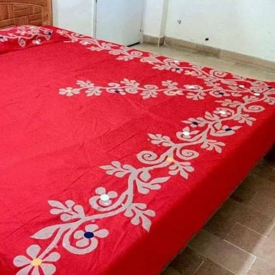 Handmade Applique Bedsheet 029