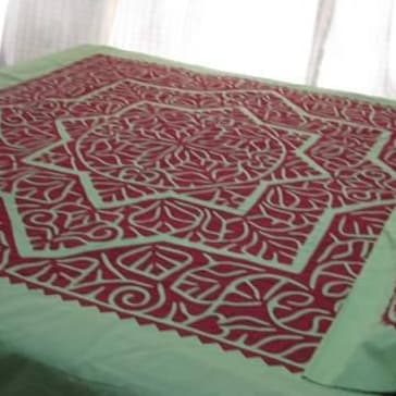 Handmade Applique Bedsheet 027