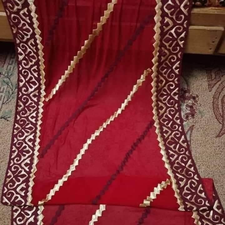 Handmade Applique Dupatta 004
