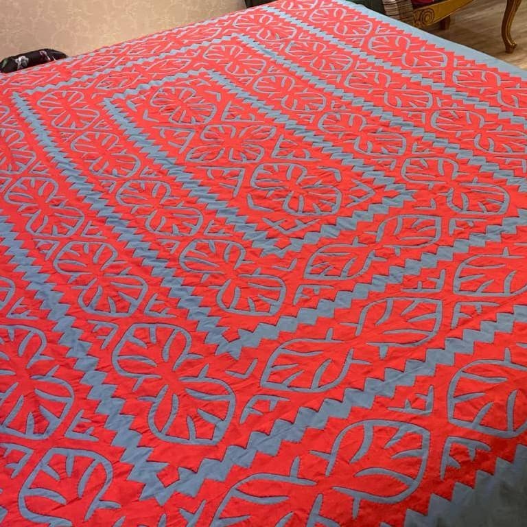 Handmade Applique Quilt Cover 003