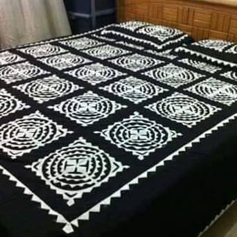 Handmade Applique Bedsheet 016