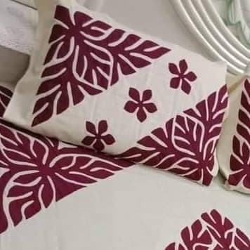 Handmade Applique Bedsheet 012