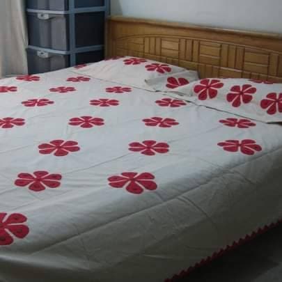 Handmade Applique Bedsheet 024