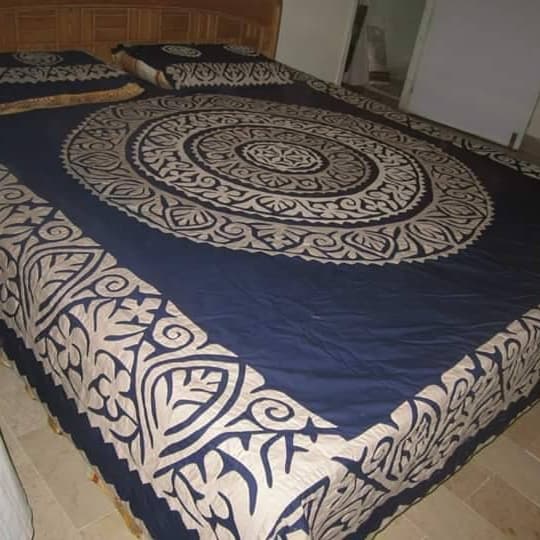 Handmade Applique Bedsheet 006