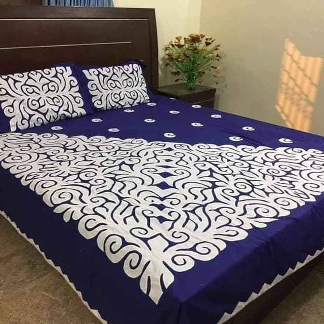 Handmade Applique Bedsheet 012